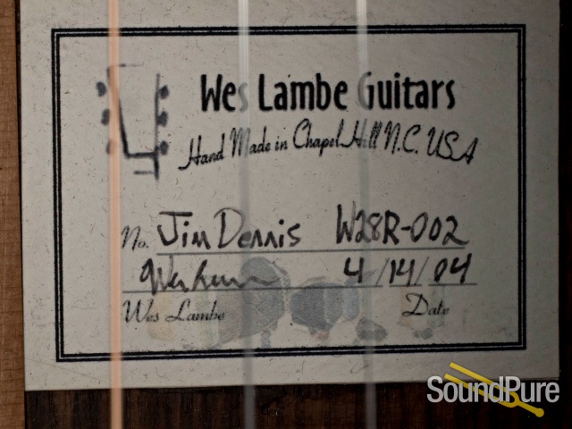 Wes Lambe Custom Dreadnought Acoustic Guitar - Used — image 2