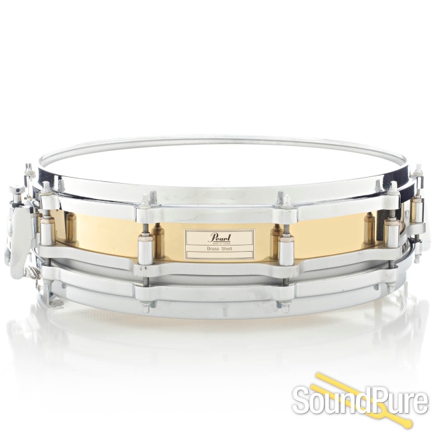 Pearl 3.5x14 Brass Free-Floating Snare Drum-Used