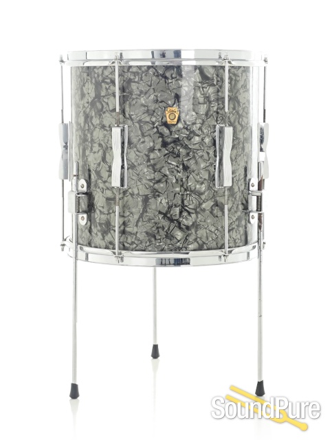 Ludwig 3pc 1960s Club Date Drum Set - Black Diamond Pearl — image 8
