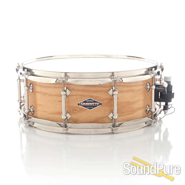 Craviotto 5.5x14 Ash Custom Shop Snare Drum Signed- Used — image 1
