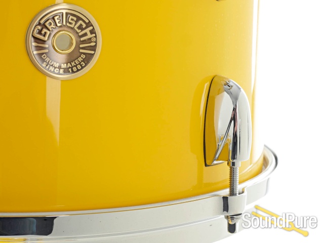 Gretsch 3pc USA Custom Drum Set Yellow Gloss 12/14/20 — image 7