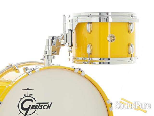 Gretsch 3pc USA Custom Drum Set Yellow Gloss 12/14/20 — image 8