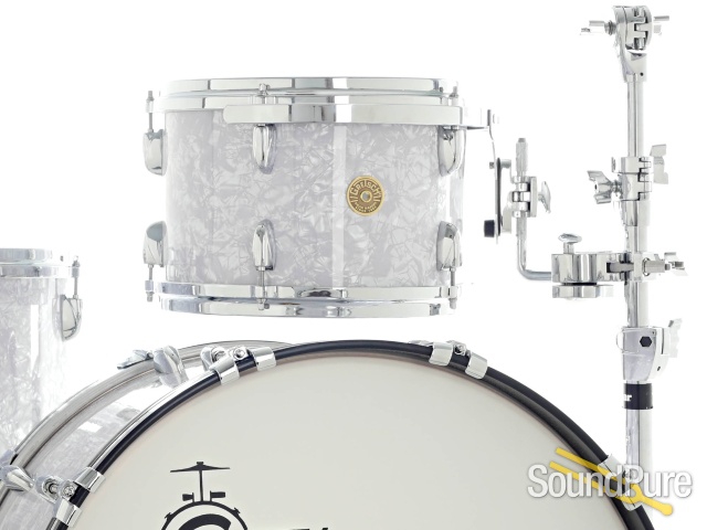 Gretsch 3pc USA Custom Drum Set-White Marine Pearl 12/16/22 — image 4