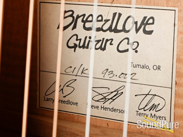 Breedlove Custom C1/K Acoustic Guitar #93.002 - Used — image 2