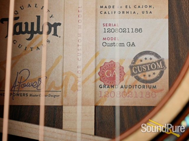 Taylor Custom GA Acoustic Guitar #1208021186 - Used — image 2
