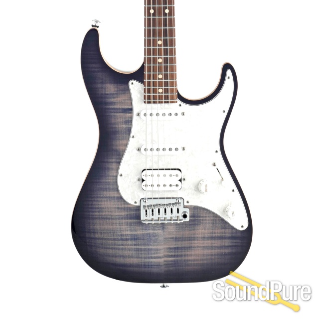 Suhr Std Plus Fade Whale Trans Blue Burst #63475 - Used — image 1