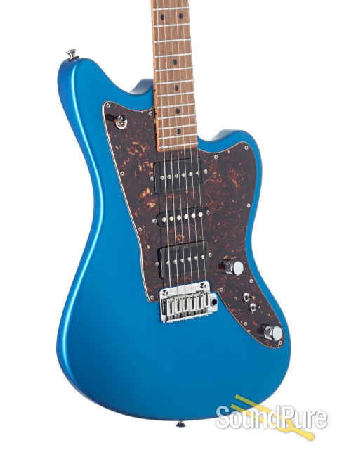 Anderson Raven Classic Satin Candy Blue Guitar #02-15-22P — image 2