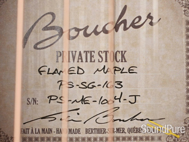 Boucher Private Stock Maple Acoustic Guitar #PS-ME-1004-J — image 2