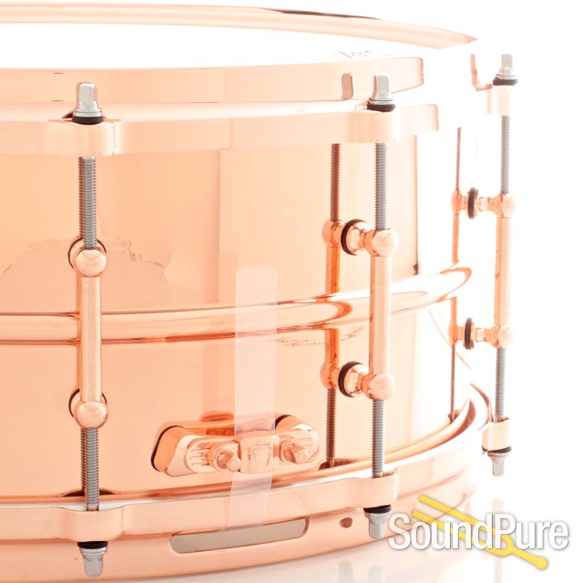Ludwig 6.5X14 Smooth Copper Snare Drum-Tube Lugs LC662TC — image 3