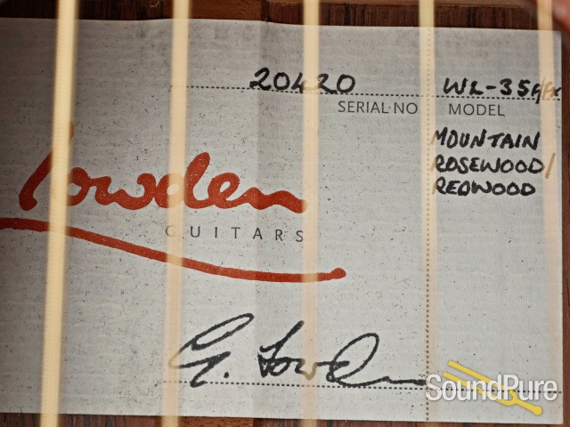 Lowden Wee Lowden Redwood/Rosewood Fan Fret #20420 - Used — image 2