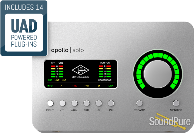 Universal Audio Apollo Solo USB 3 Interface - Refurbished — image 1