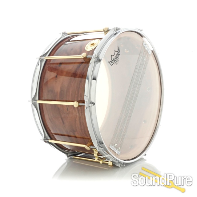 Noble & Cooley 8x14 SS Classic Walnut Snare Drum-Gloss — image 2