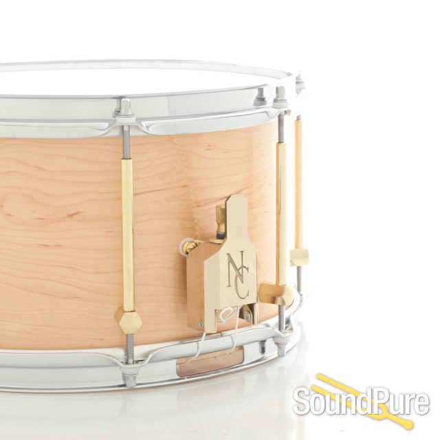 Noble & Cooley 7x12 SS Classic Maple Snare Drum-Natural Oil — image 3
