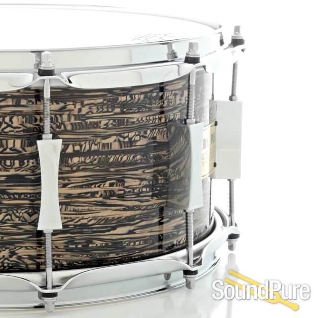 Pork Pie 6.5x14 Maple Snare Drum Tobacco Strata — image 2