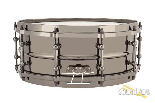 Ludwig 5.5x14 Universal Brass Snare Drum-Black Nickel — image 2
