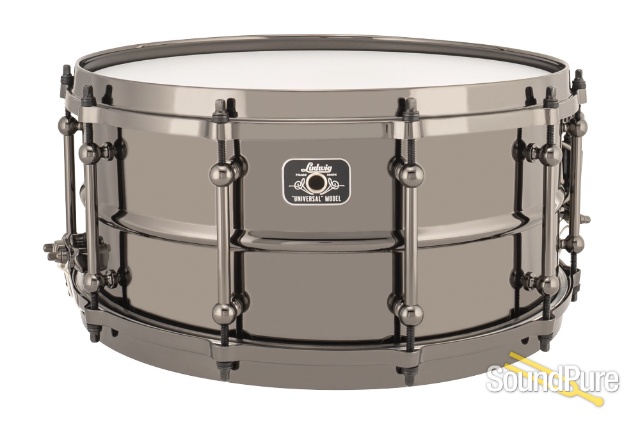 Ludwig 6.5x14 Universal Brass Snare Drum-Black Nickel — image 1