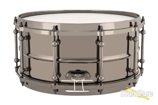 Ludwig 6.5x14 Universal Brass Snare Drum-Black Nickel — image 2