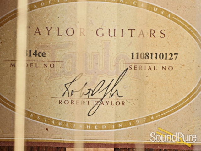 Taylor 814ce Sitka/IRW Acoustic Guitar #1108110127 - Used — image 2