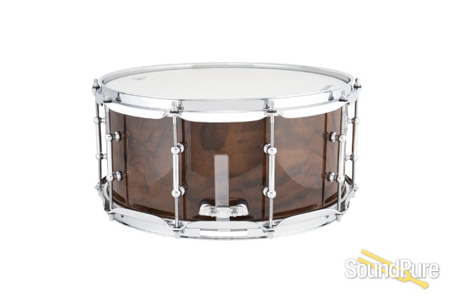 Ludwig 6.5x14 Universal Walnut Snare Drum-Chrome — image 2