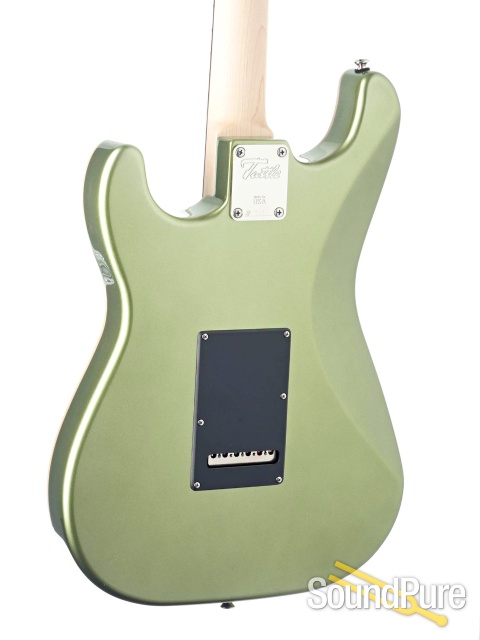 Tuttle Tuned S Star Lime Racing Stripe Electric Guitar #719 — image 3