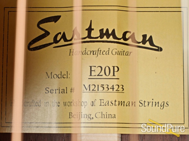 Eastman E20P Addy/Rosewood Parlor Acoustic #M213423 — image 2