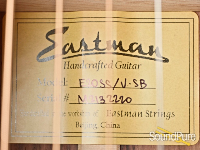 Eastman E20SS/V-SB Addy/RW Acoustic Guitar #M2132220 — image 2