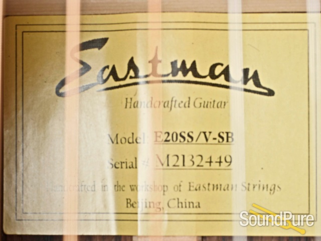 Eastman E20SS/V-SB Addy/RW Acoustic Guitar #M2132449 — image 2