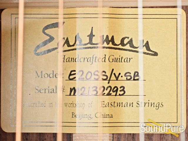 Eastman E20SS/V-SB Addy/RW Acoustic Guitar #M2132293 — image 2