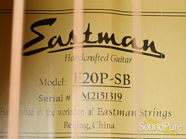 Eastman E20P-SB Addy/Rosewood Parlor Acoustic #M2151319 — image 2