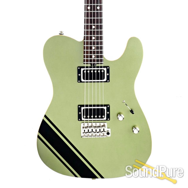 Tuttle Tuned T Star Lime Racing Stripe Electric Guitar #720 — image 1