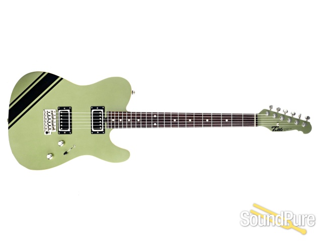 Tuttle Tuned T Star Lime Racing Stripe Electric Guitar #720 — image 8