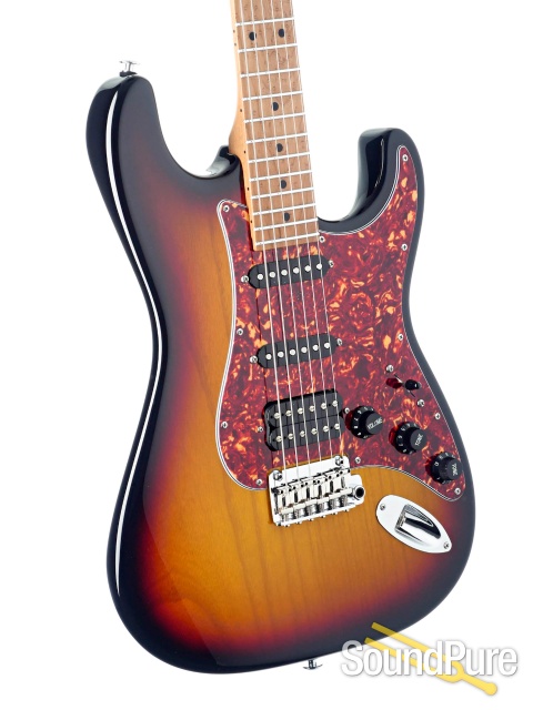 Suhr Classic S Paulownia Trans 3 Tone Burst Guitar #66833 — image 2