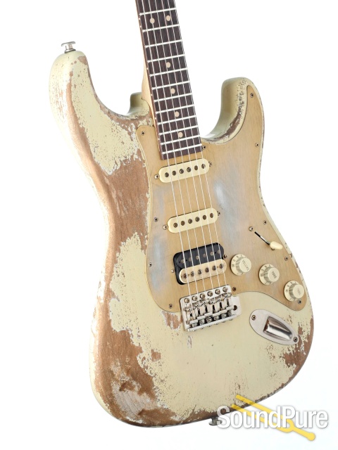 Luxxtone Choppa S Destroyed Relic Electric Guitar #0590 — image 2
