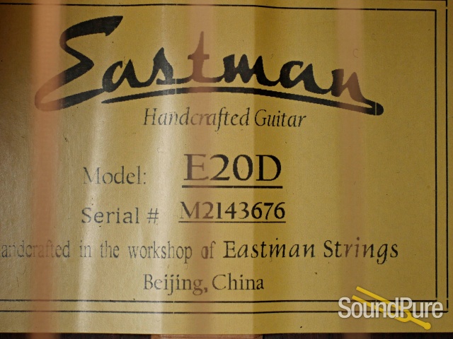 Eastman E20D Adirondack/Rosewood Acoustic #M2143676 — image 2