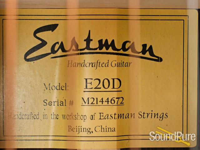Eastman E20D Adirondack/Rosewood Acoustic #M2144672 — image 2
