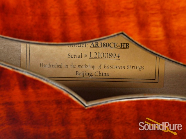 Eastman AR380CE-HB John Pisano Signature Archtop #L2100894 — image 2
