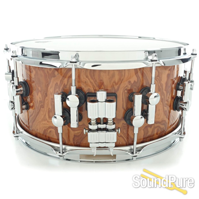 Sonor 6.5x14 SQ2 Vintage Beech Snare Drum-Walnut Roots Gloss — image 2