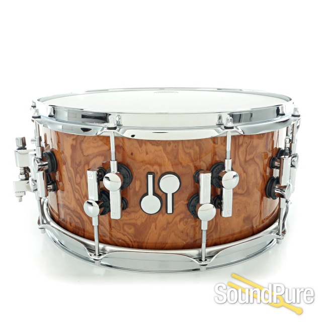 Sonor 6.5x14 SQ2 Vintage Beech Snare Drum-Walnut Roots Gloss — image 1