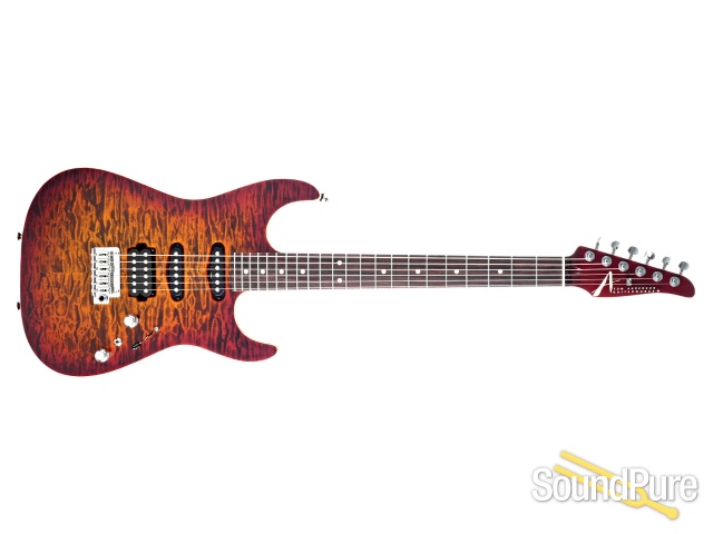 Anderson Drop Top Ginger Burst Electric Guitar #04-18-22N — image 8