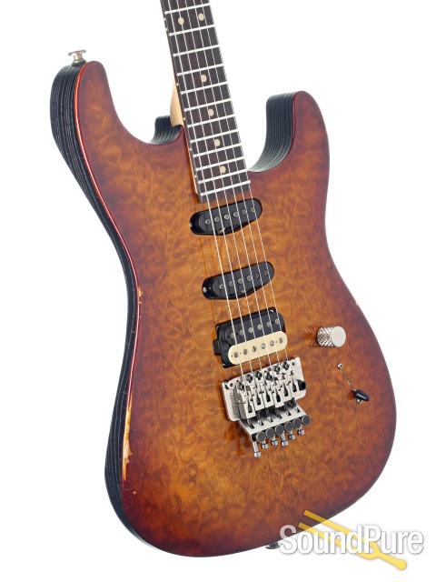 Luxxtone El Machete Geode Electric Guitar #596 — image 3