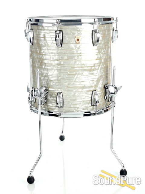 Ludwig 3pc Classic Maple Fab Drum Set Olive Pearl — image 4