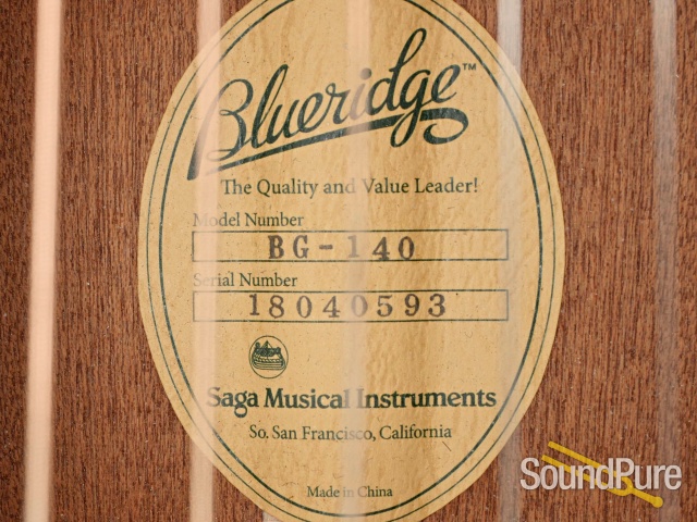 BlueRidge BG-140 Acoustic Guitar #18040593 — image 2