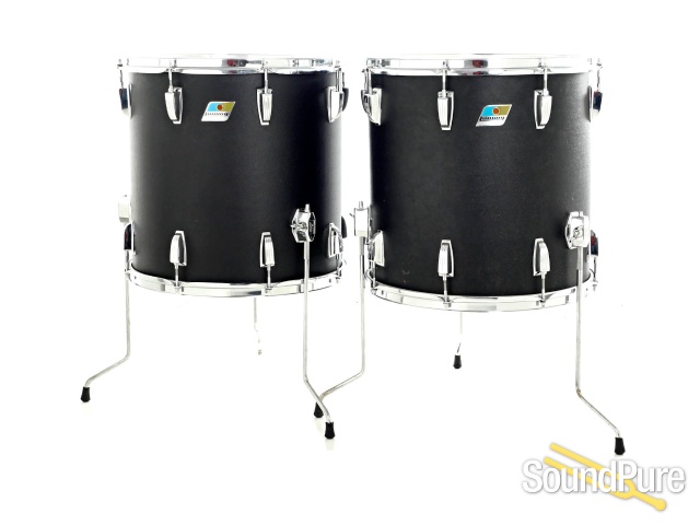 Ludwig 5pc 70s Classic Vintage Black Panther Drum Set — image 2
