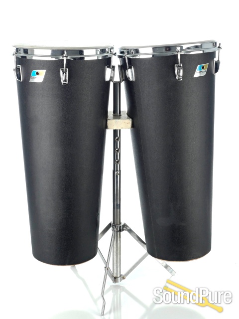 Ludwig 70s Classic Vintage Black Panther Conga Set