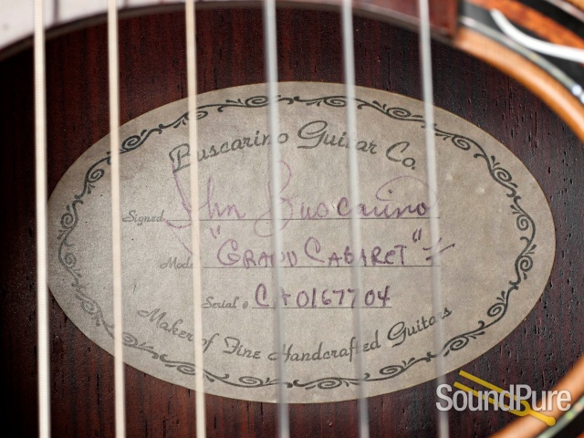 Buscarino Grand Cabaret 7 Acoustic Guitar #CA0167704 - Used — image 11