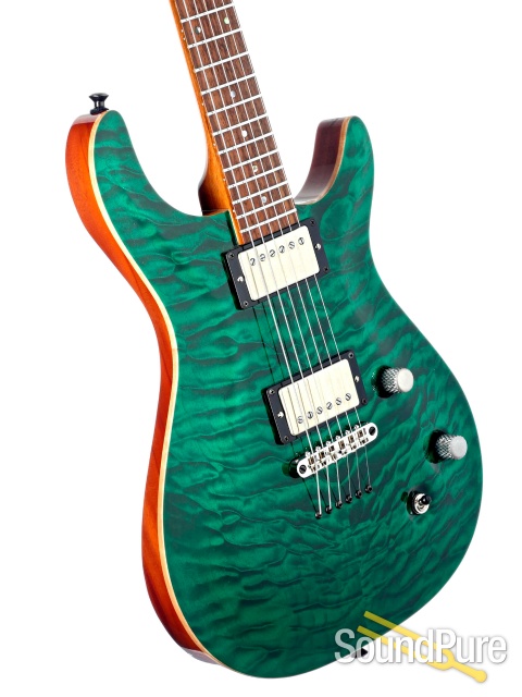 Carvin Kiesel Guitars CT6 Trans Green Electric Guitar - Used — image 2
