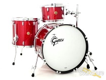 Gretsch 3pc USA Custom Drum Set- Red Glass Glitter 12/14/20