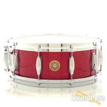 Gretsch 5.5x14 USA Custom Maple Snare Drum Red Glass Glitter Gretsch 5.5x14 USA Custom Maple Snare Drum Red Glass Glitter