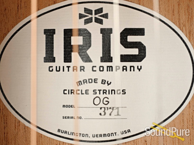 Iris OG Sitka/Mahogany Natural Acoustic Guitar #371 — image 2