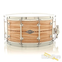 Craviotto 7x14 Ash Custom Shop Snare Drum w/ Walnut Inlay